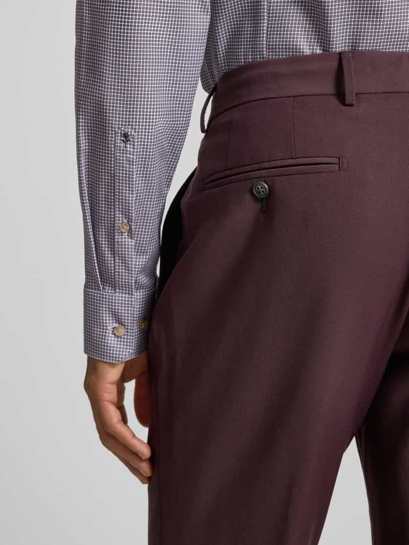 seidensticker Slim fit zakelijk overhemd van katoen met kentkraag