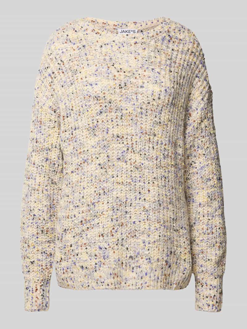Jake*s Casual Gebreide pullover met ronde hals