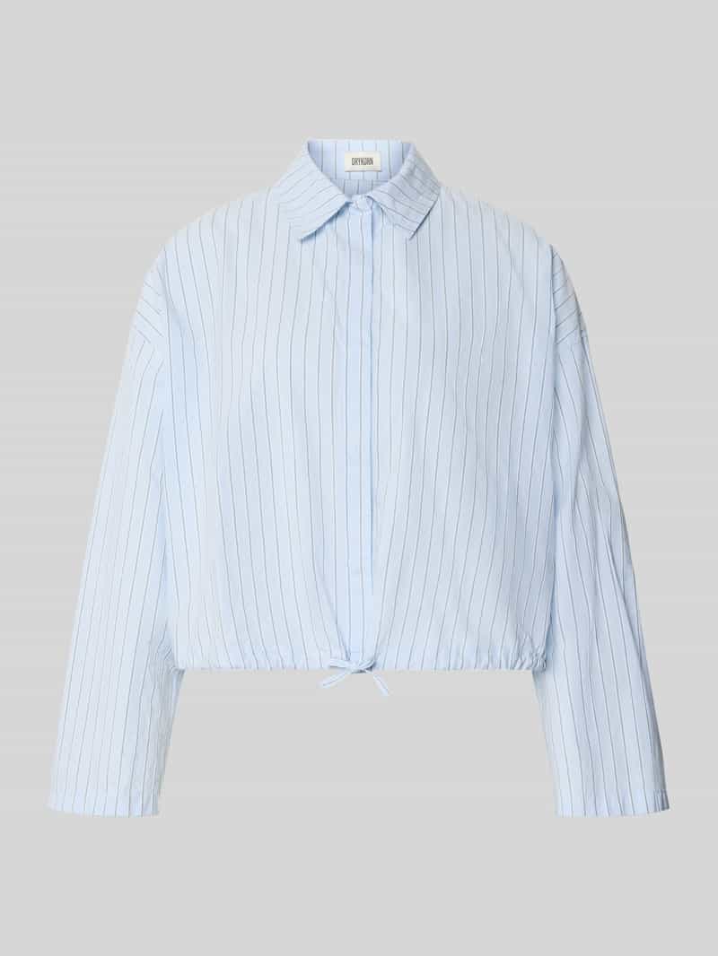 Drykorn boxy fit blouse met verdekte knoopsluiting model 'FIONEL'