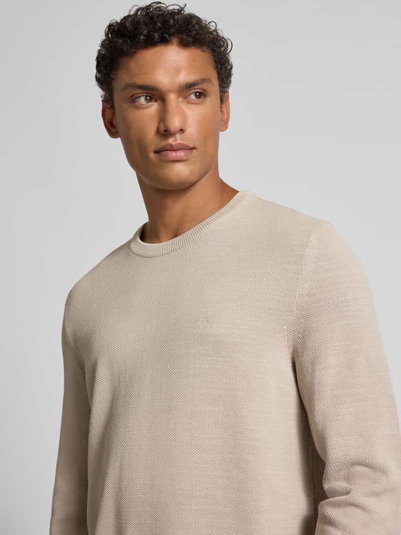 Marc O'Polo Regular fit gebreide pullover van zuiver katoen