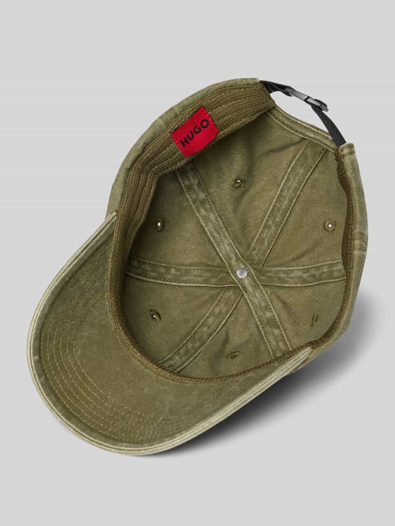 HUGO Baseballpet met labelstitching model 'Mett'