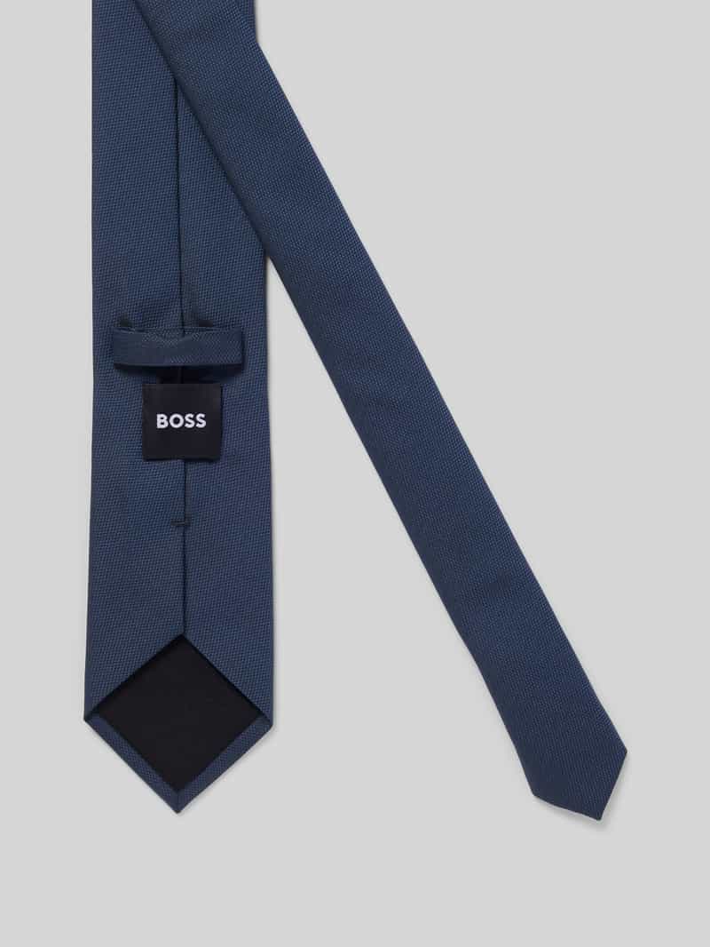 Boss Stropdas met jacquardstructuur