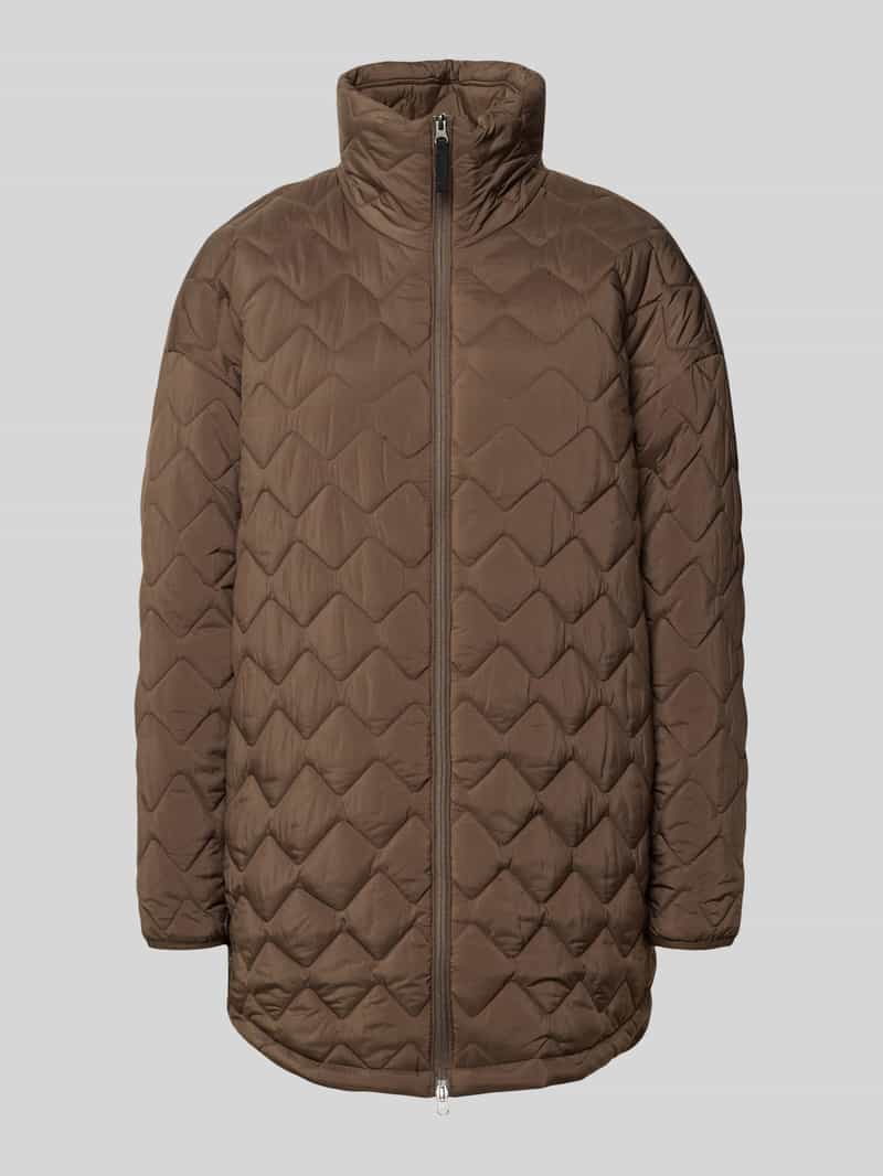 Didriksons Parka met doorgestikte naden en opstaande kraag model 'NIMA'