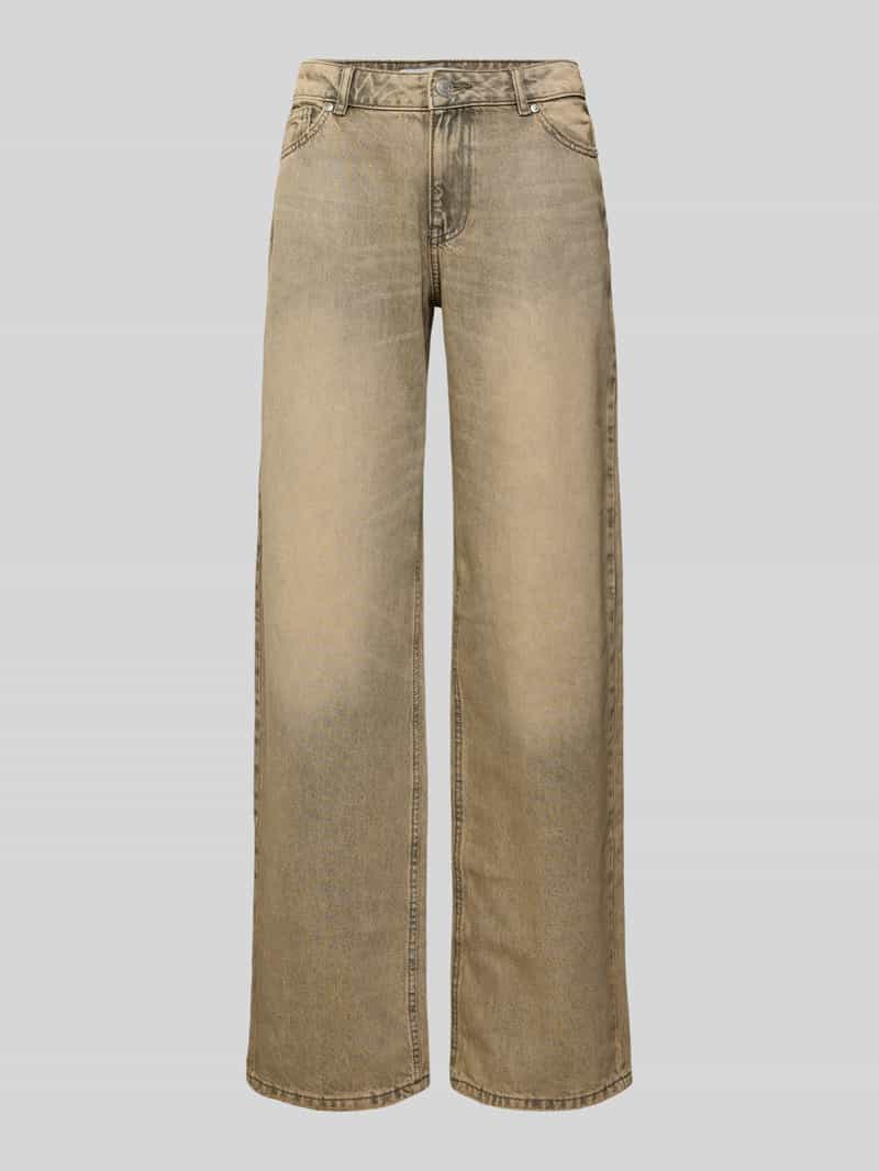 Baggy jeans in used-look met steekzakken