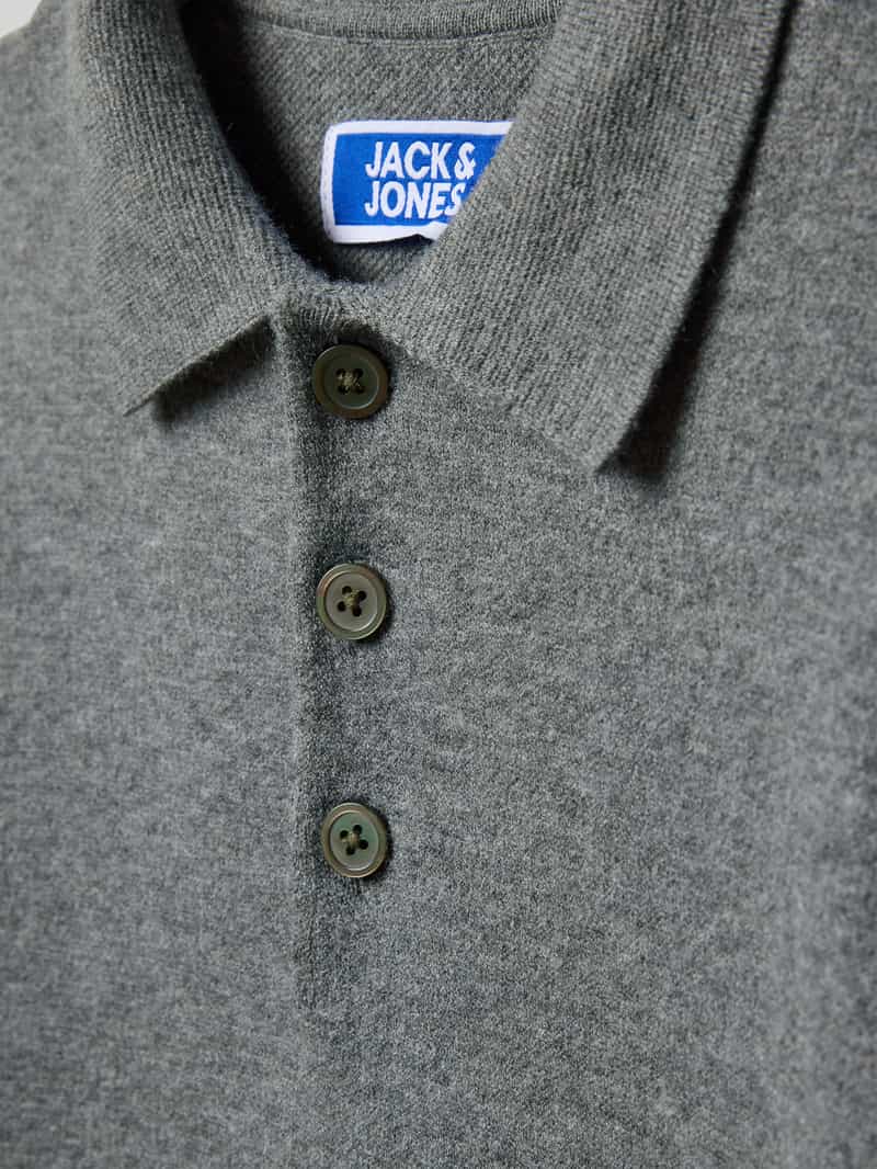 jack & jones Regular fit poloshirt in gebreide look model 'Bradfort'