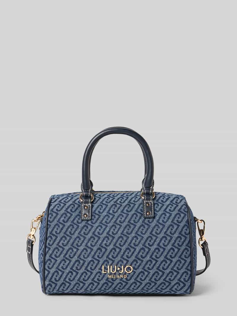 Liu Jo White Satchel bag in denim look, model 'Evrim'