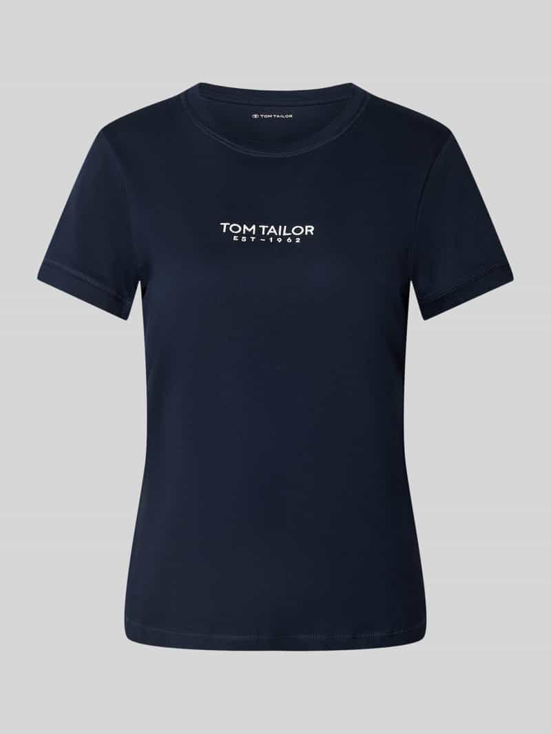Tom Tailor Regular fit T-shirt van puur biologisch katoen
