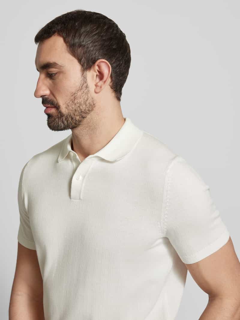 Bugatti Regular fit poloshirt van puur katoen