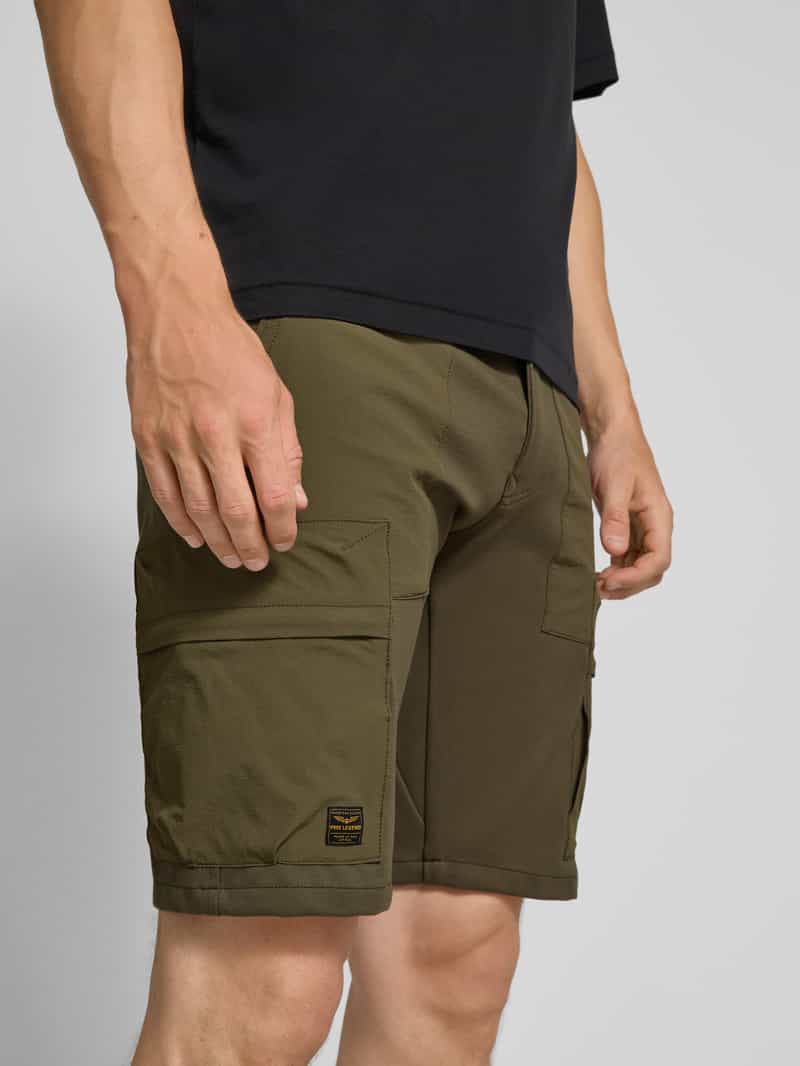 PME Legend Regular fit korte cargobroek met elastische band model 'AIRYLON'