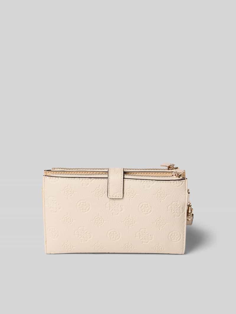 Guess Portemonnee in leerlook model 'Blake' beige, foto 3