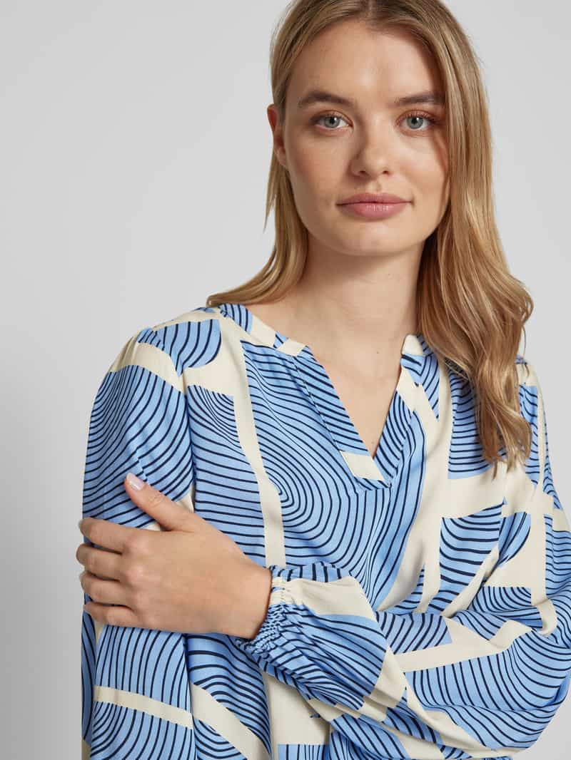 Soyaconcept Slim fit blouse van viscose met tuniekkraag model 'OLIVERA'