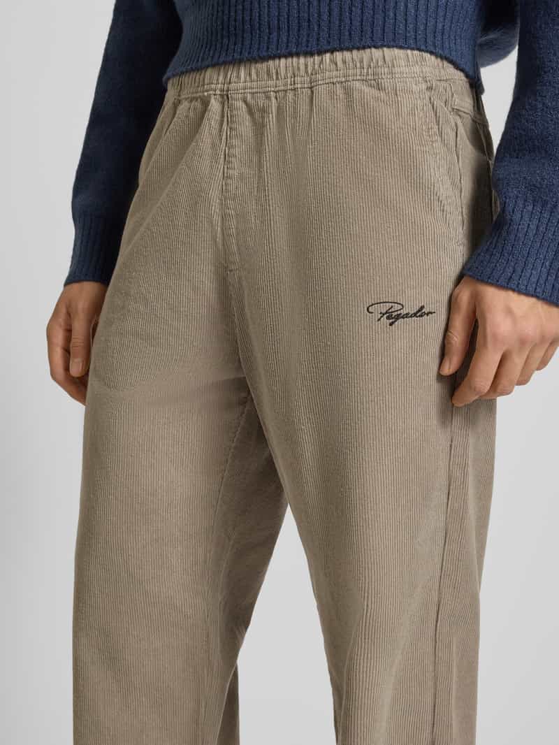 PEGADOR Stoffen broek met elastische band