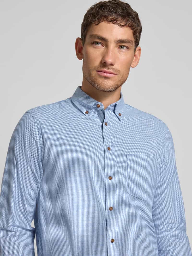 Christian Berg Men Vrijetijdsoverhemd met knoopsluiting