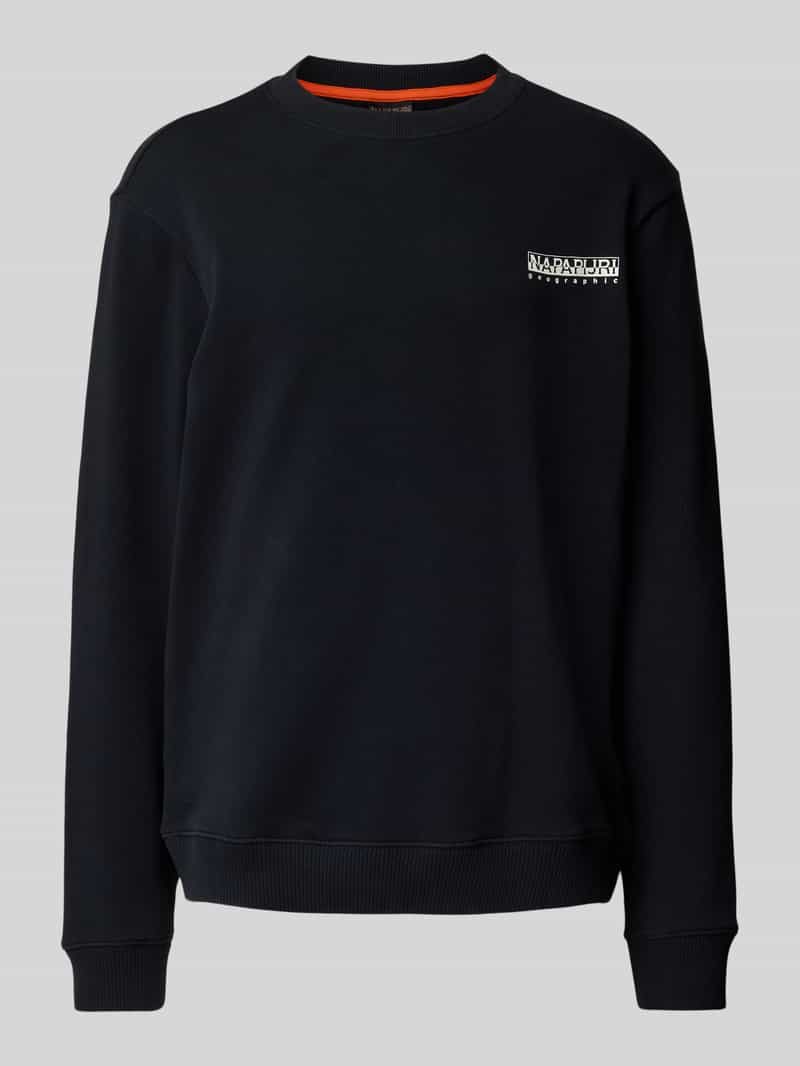 Napapijri Sweatshirt met labelprint model 'SOVANA'