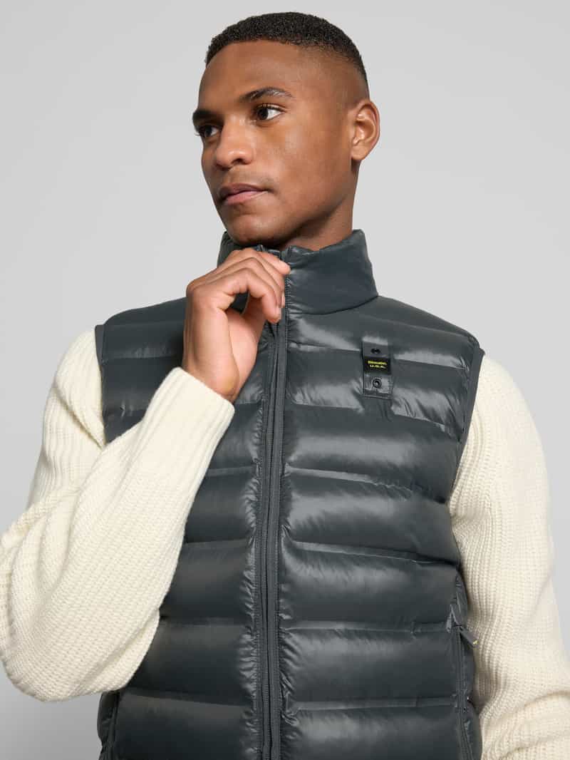 Blauer Usa Bodywarmer met opstaande kraag en tweewegsritssluiting