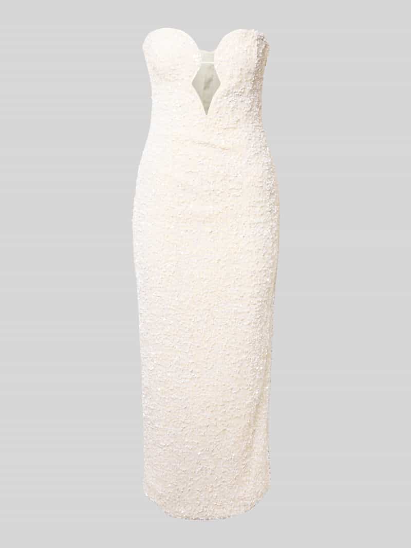 bardot Avondjurk met all-over pailletten model 'BRAYA'