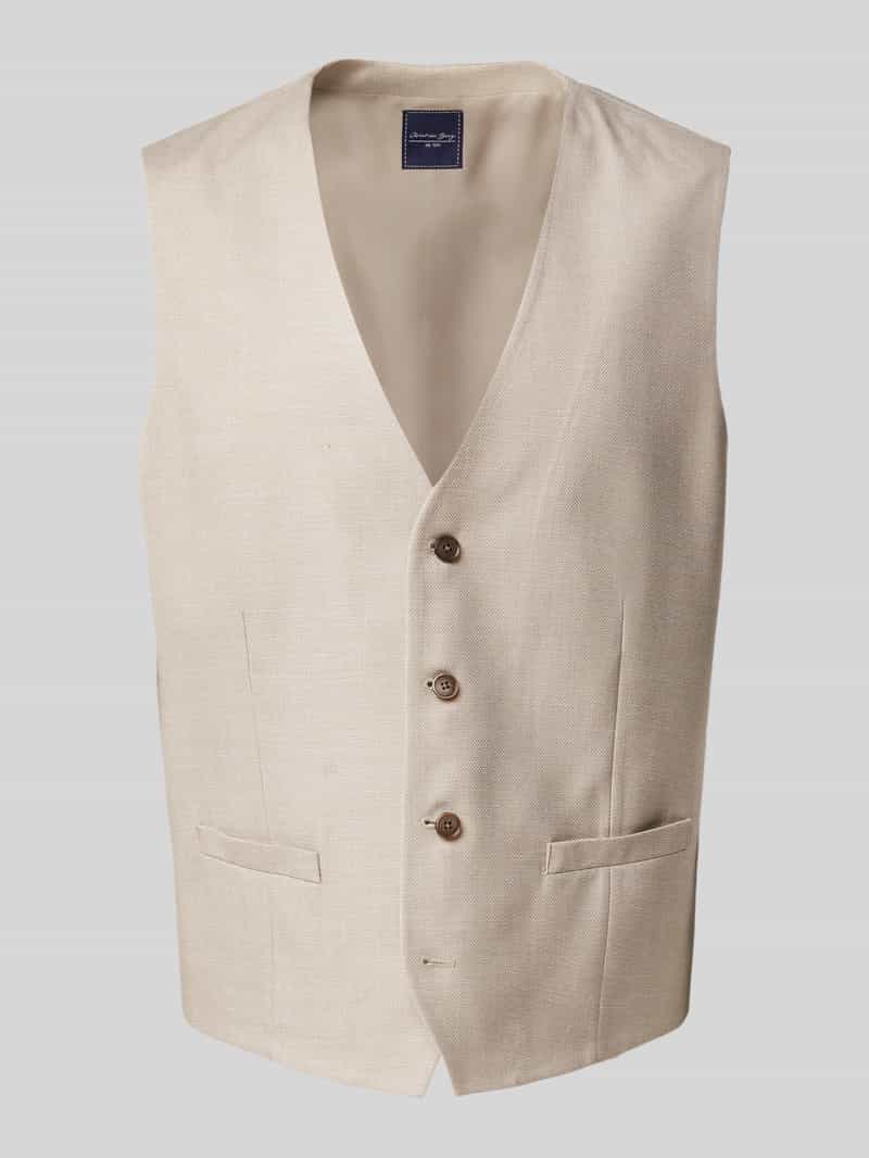 Christian Berg Men Gilet met strookzakken model 'GIL'