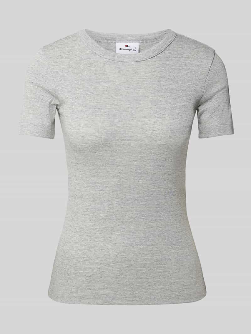 Champion T-shirt met geribde ronde hals