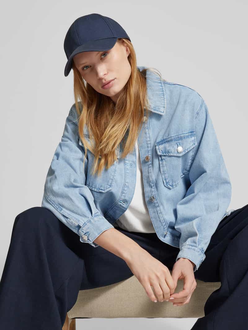 Vero Moda Loose fit jeansoverhemd van katoenmix model 'NAYA'