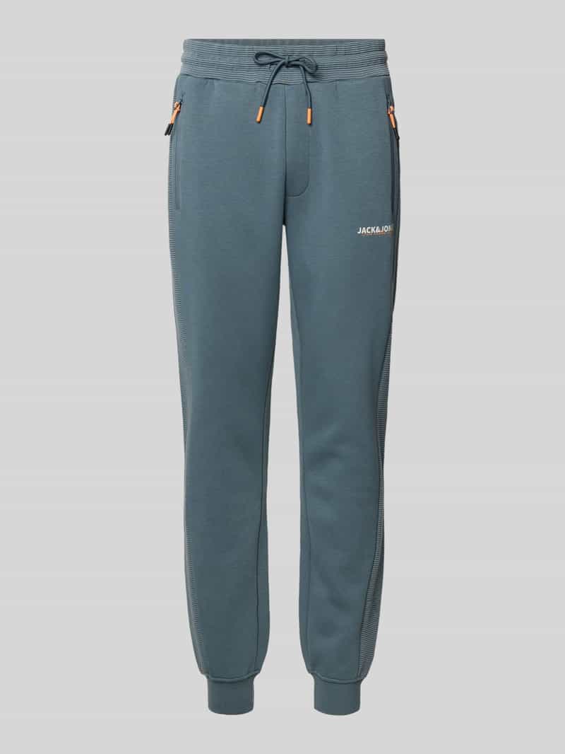 jack & jones Slim fit sweatpants met logoprint model 'Gordon'
