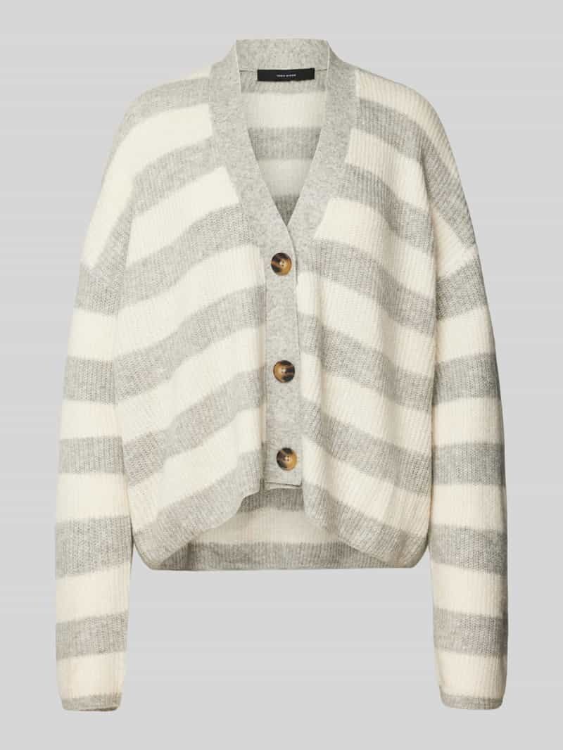 Vero Moda Relaxed fit gebreid jack met streepmotief, model 'NATHALIE'