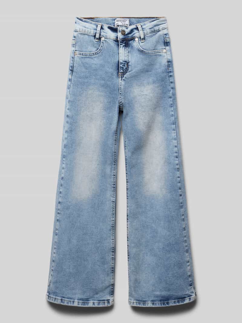Blue Effect Wide leg jeans met labelpatch