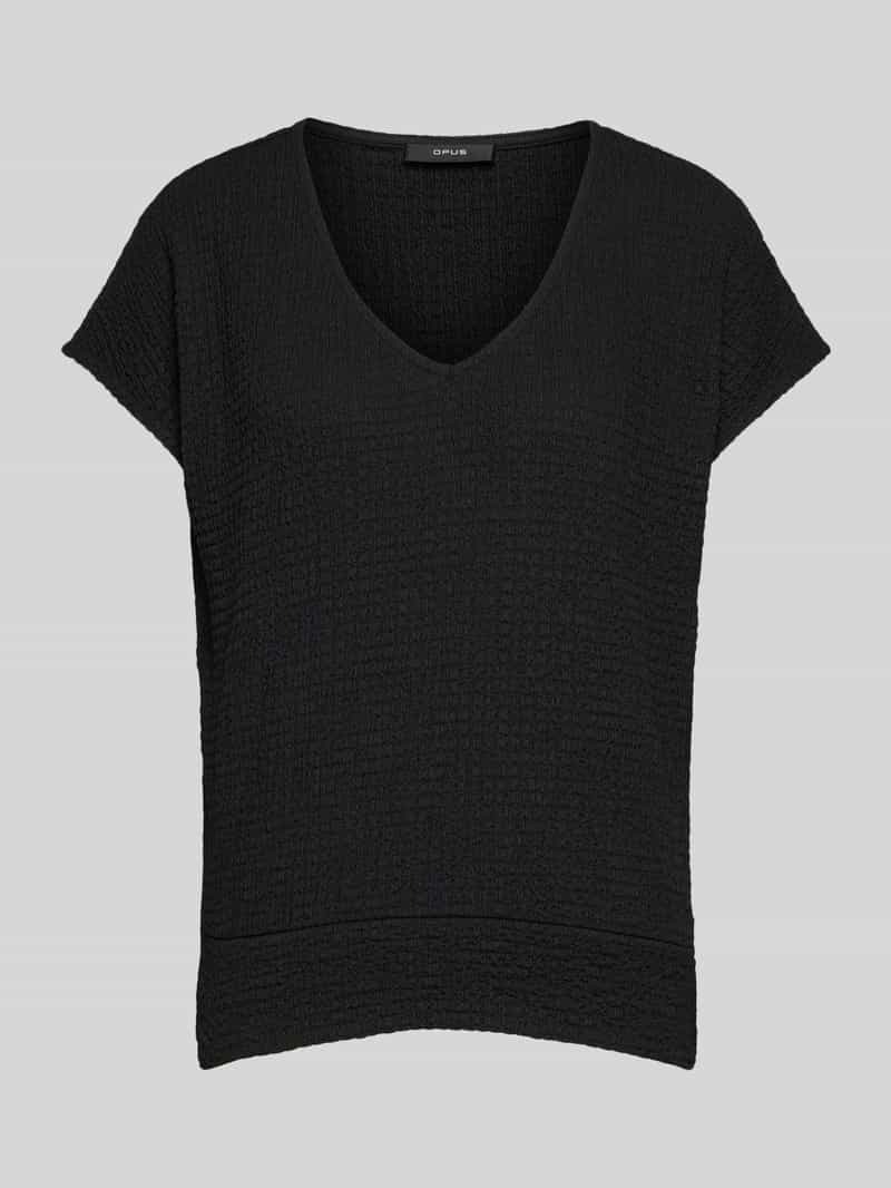 Opus T-shirt met kapmouwen model 'SAZZINA'