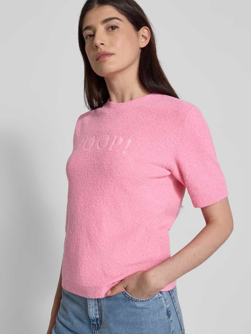 Joop! Gebreid shirt met ronde hals model 'Kalika'