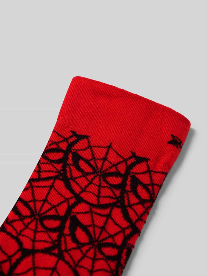 Happy Socks Regular fit sokken met motiefstitching model 'Spider-Man'