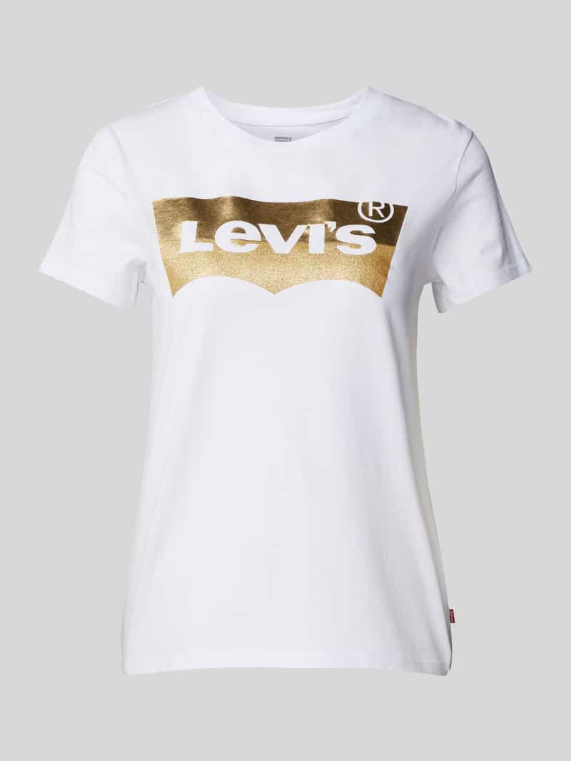 Levi's T-shirt met labelprint