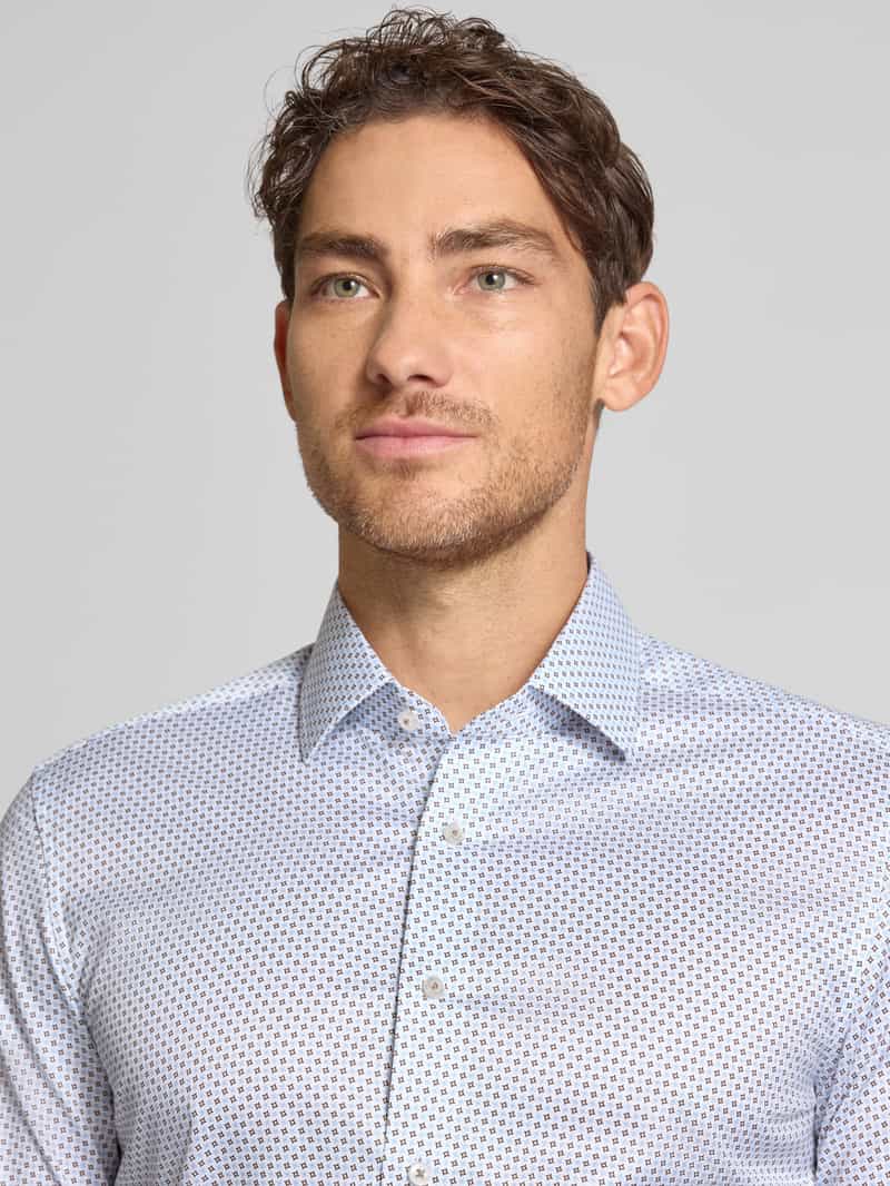 Eterna Slim fit zakelijk overhemd met kentkraag