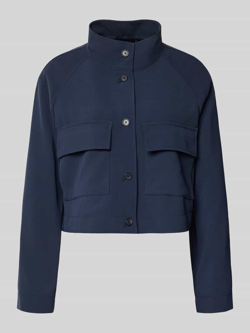 Boss Relaxed fit korte blazer met klepzakken op de borst model 'JOTANA'