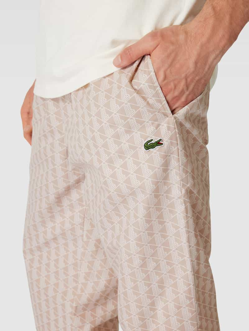 Lacoste Sweatpants met all-over motief