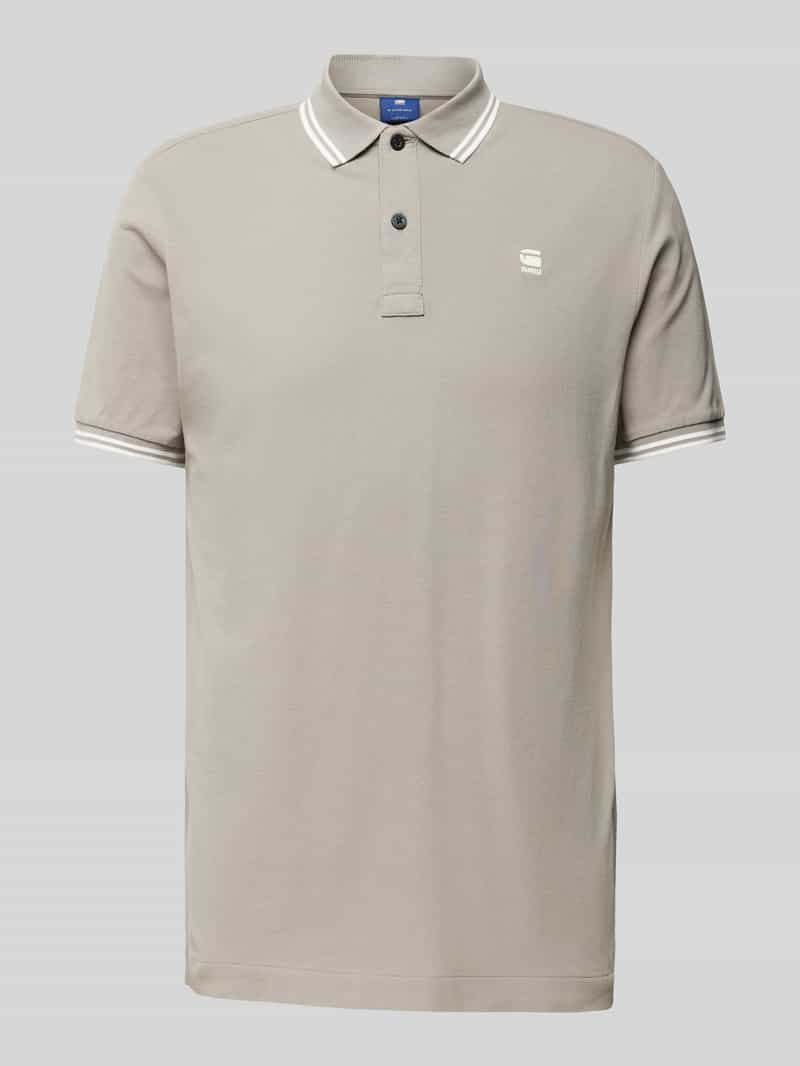G-Star Raw Slim fit poloshirt met verlengde achterkant model 'Dunda'