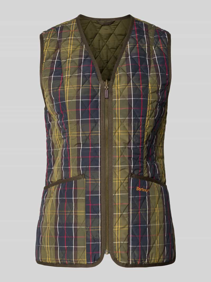 Barbour Regular fit gilet met all-over motief model 'TARTAN BETTY LINER'
