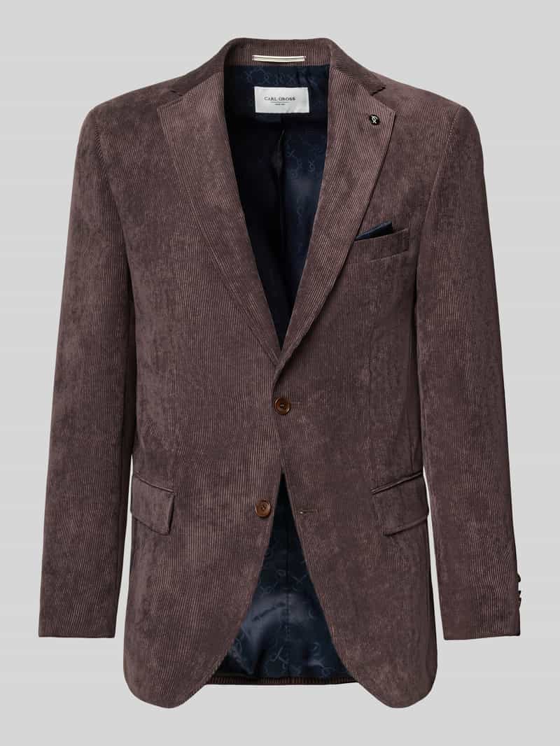 carl gross Regular fit 2-knoops colbert met reverskraag model 'Theo'