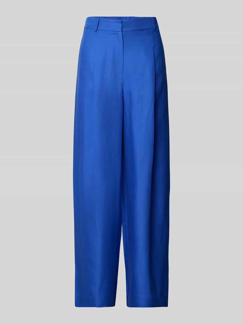 Selected Femme Stoffen broek van een mix van lyocell en linnen model 'LYRA'
