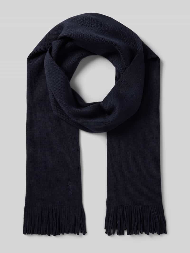 JOOP! Collection Sjaal van wolmix met franjes