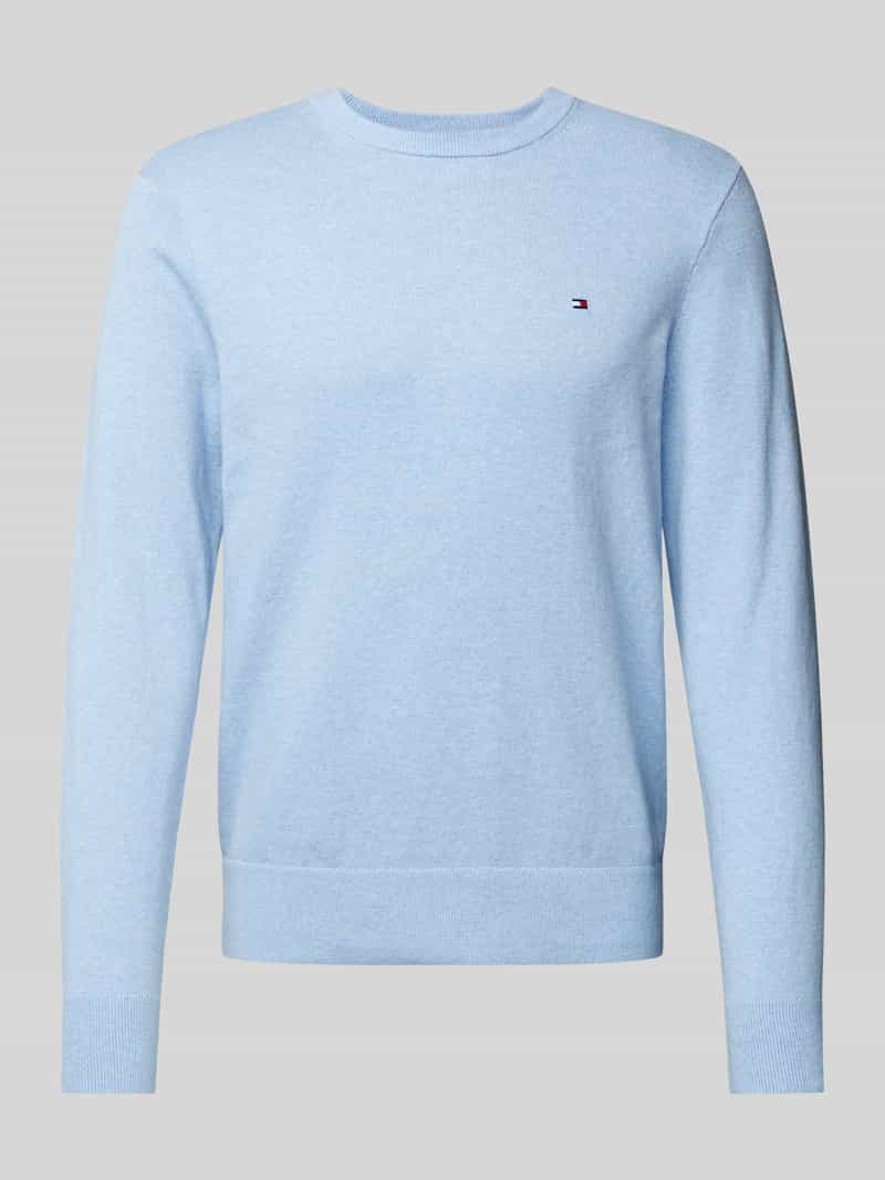 Tommy Hilfiger Gebreide pullover met logostitching, model 'PIMA'