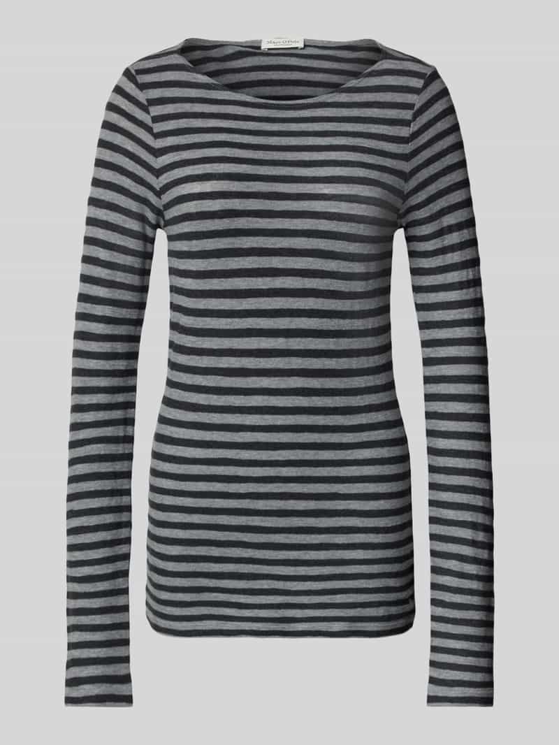Marc O'Polo Slim fit shirt met lange mouwen van puur katoen