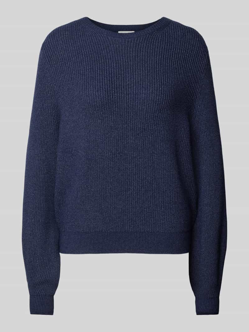 Christian Berg Woman Oversized gebreide pullover van viscosemix met ronde hals