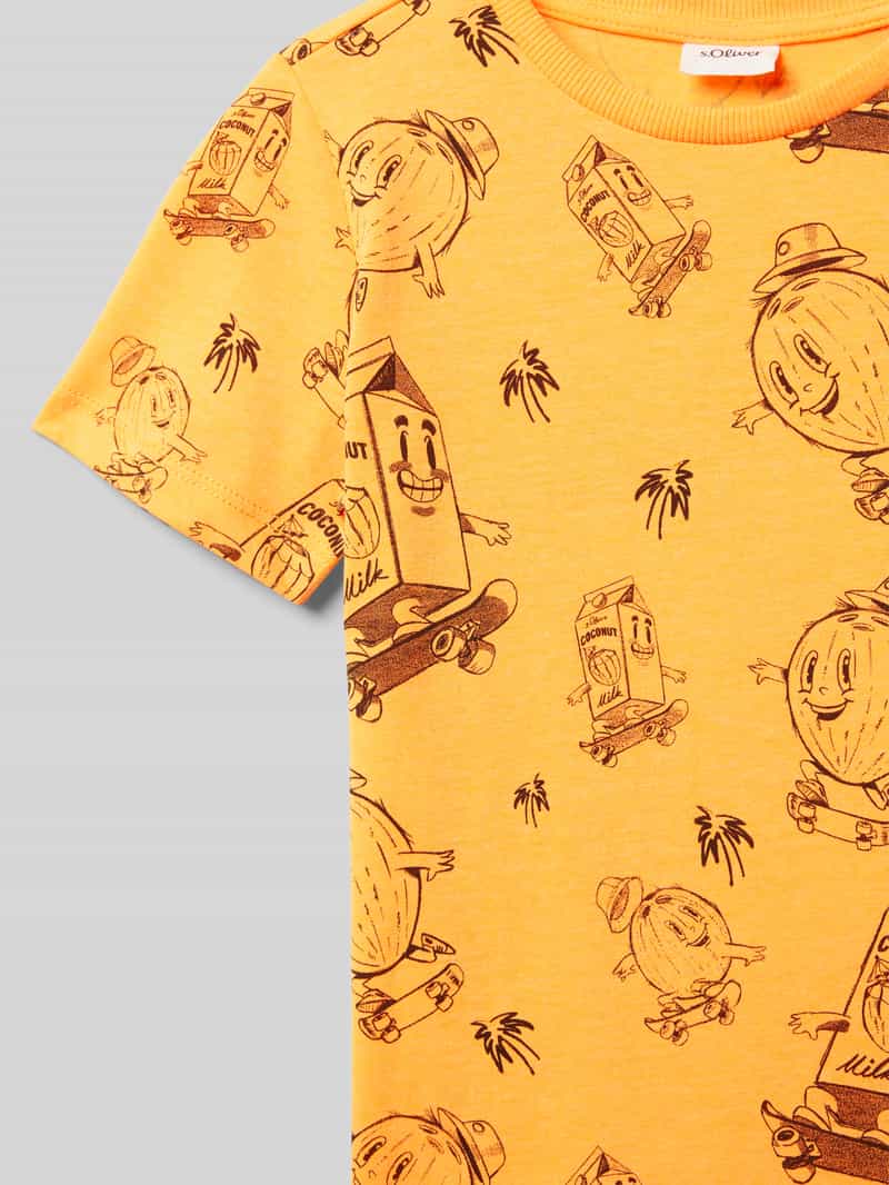 s.Oliver RED LABEL T-shirt met all-over motief regular fit