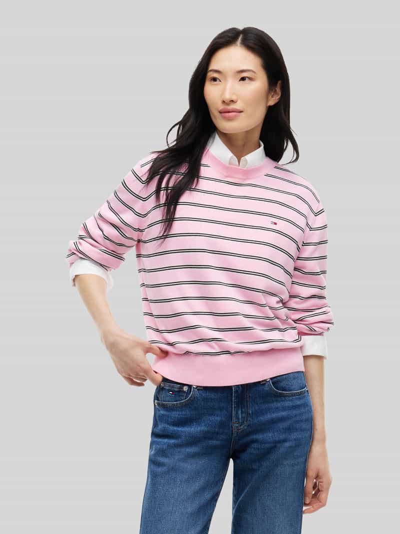 Tommy Jeans relaxed fit pullover van katoenmix