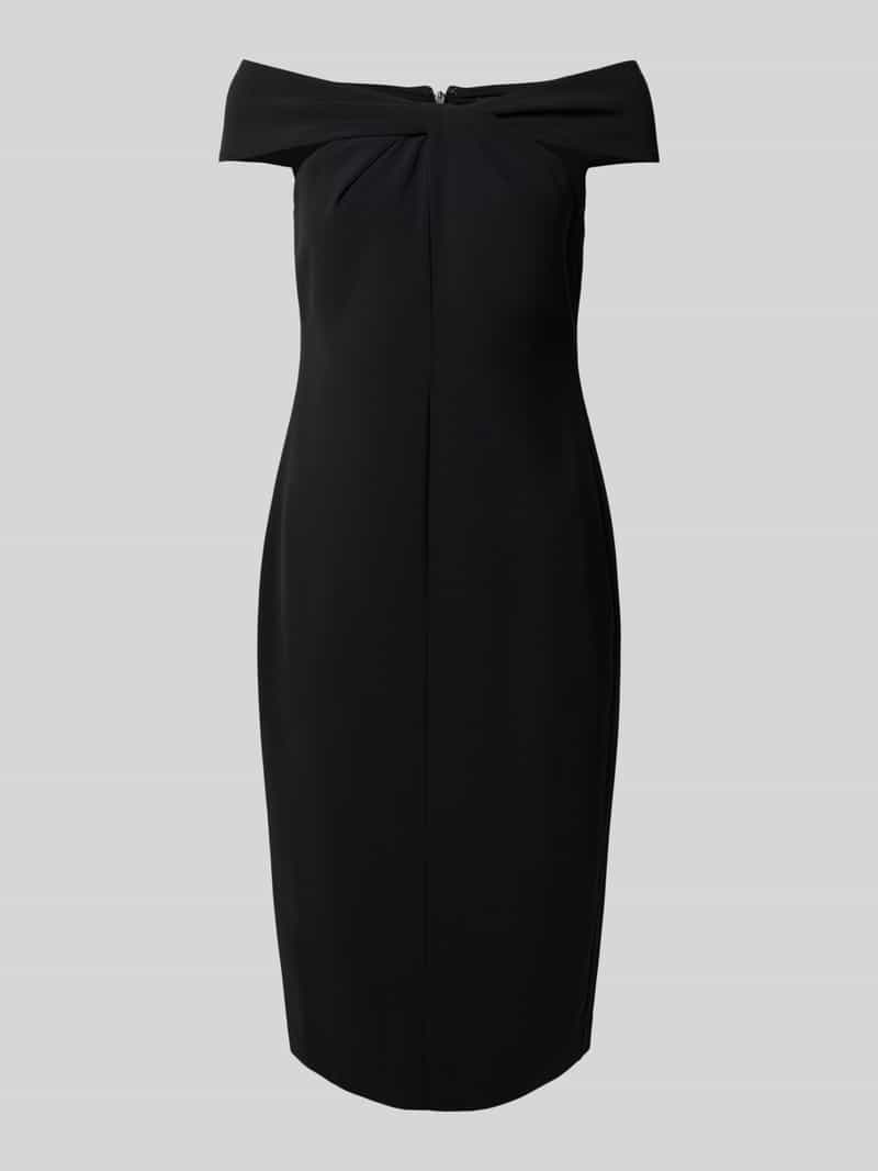 Lauren Ralph Lauren Knielange cocktailjurk met knoopdetail model 'TAKOTA'