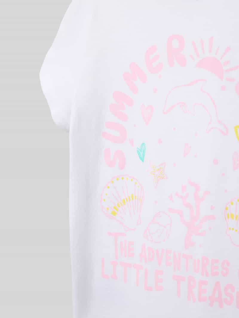 s.Oliver RED LABEL Loose fit T-shirt met print aan de voorkant