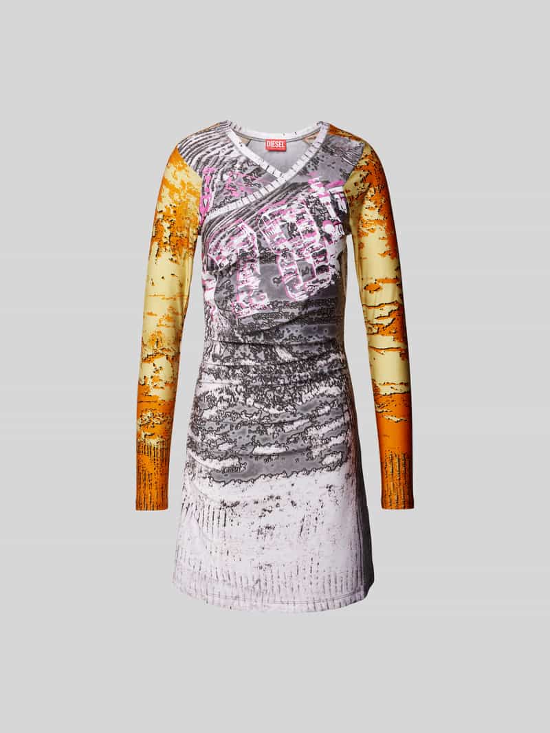 Mini-jurk met v-hals