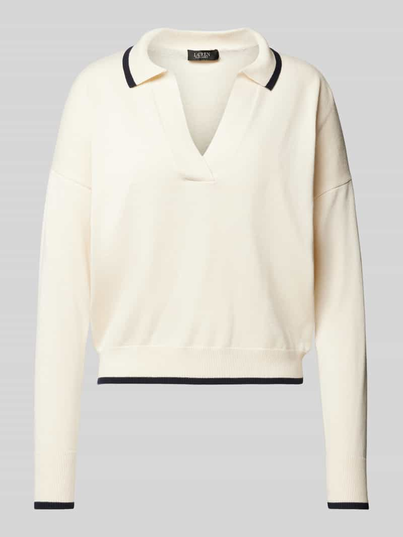 Lauren Ralph Lauren Gebreide pullover met ribboorden, model 'FLORRIE'