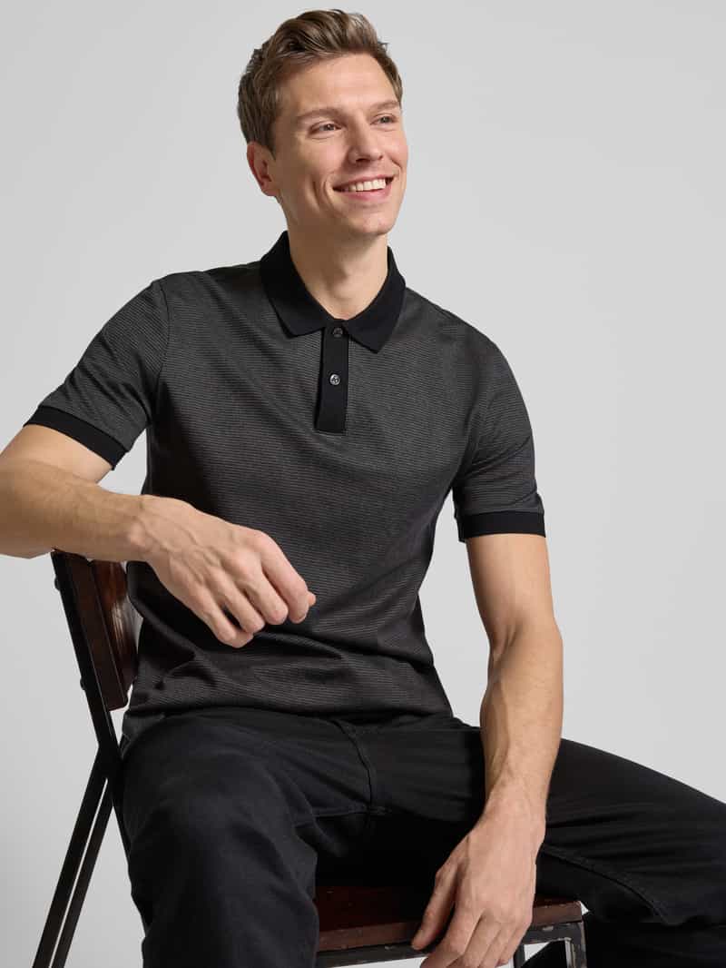 Boss Regular fit poloshirt met labeldetail model 'Parlay'