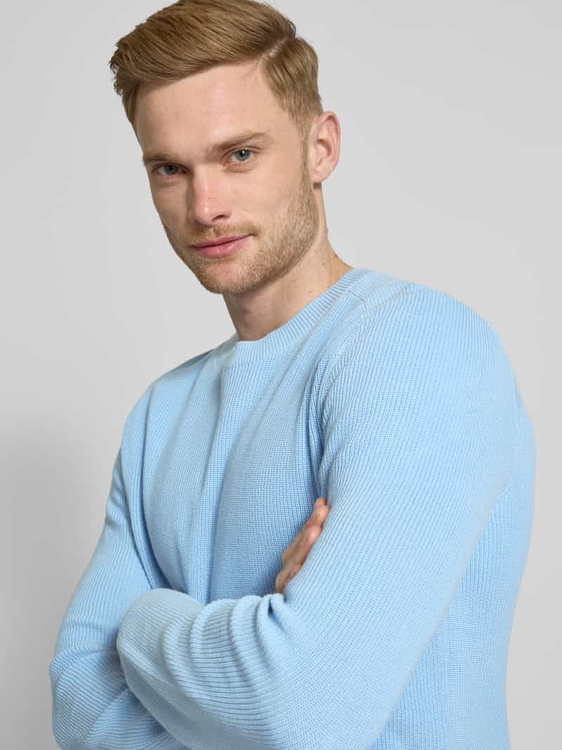 JOOP! JEANS Gebreide pullover met ronde hals model 'Svante'