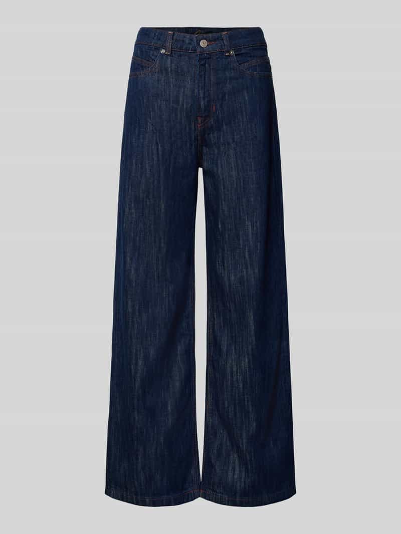 Boss Orange High waist jeans wide fit dark wash